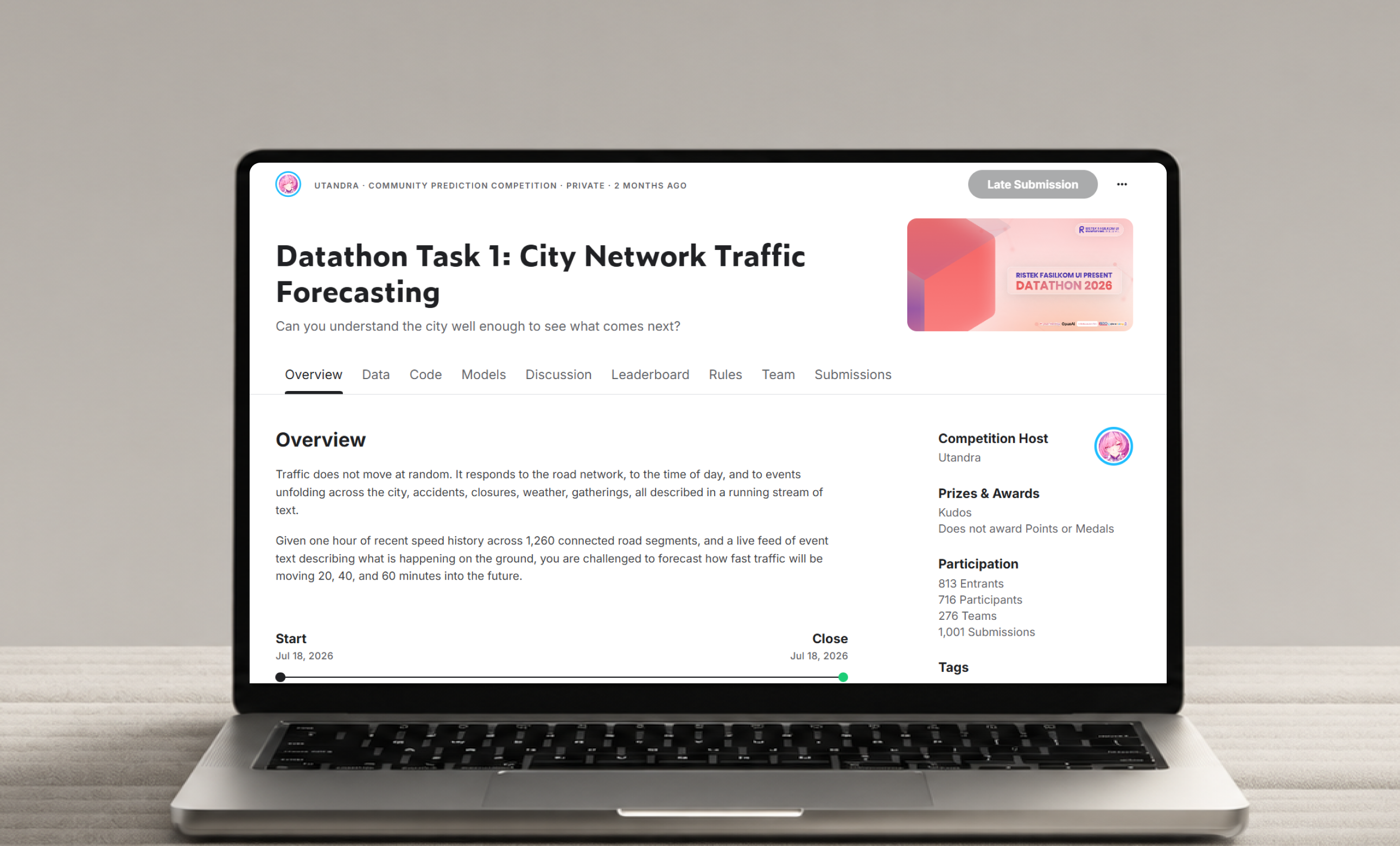 City network traffic forecasting project cover